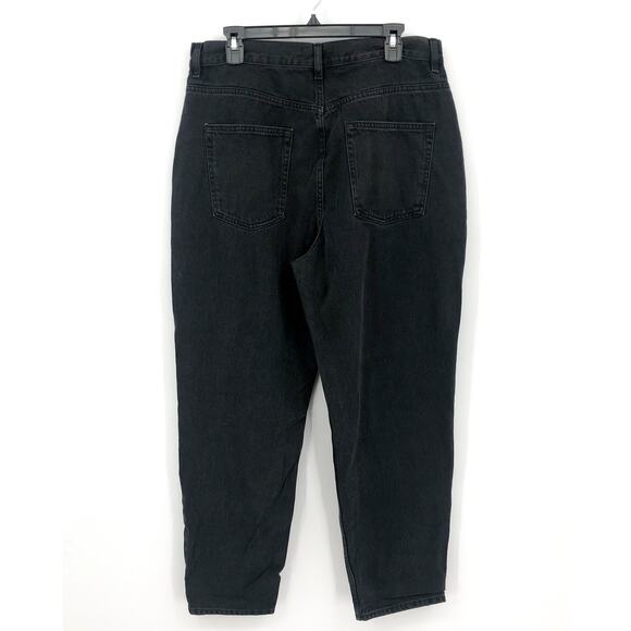 ASOS DESIGN Women's Farleigh Slim Mom Jeans 34x30 Washed Black High Rise NWOT - Picture 6 of 11